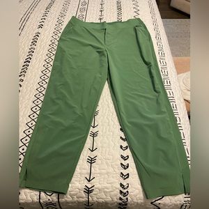 ATHLETA Brooklyn Ankle Pants, Size 16, Green